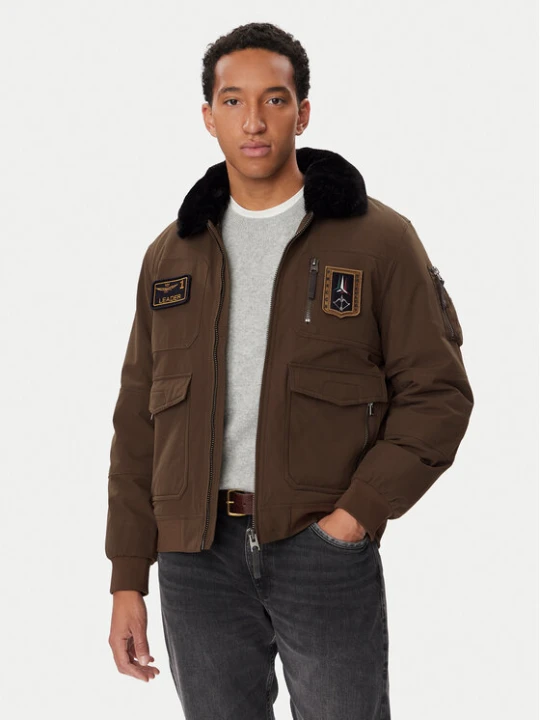 Foto del prodotto Aeronautica Militare Giubbotto invernale 262AB3108UCT03151 Marrone Regular Fit