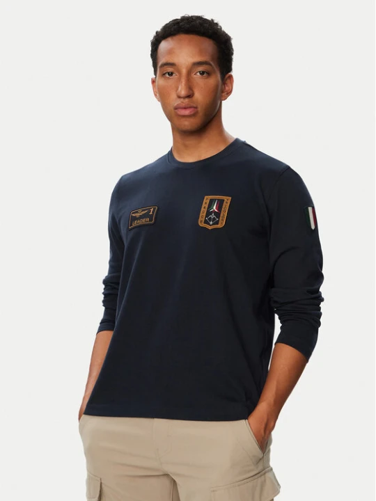 Foto del prodotto Aeronautica Militare Longsleeve 262TS2568UJ00703 Blu scuro Regular Fit