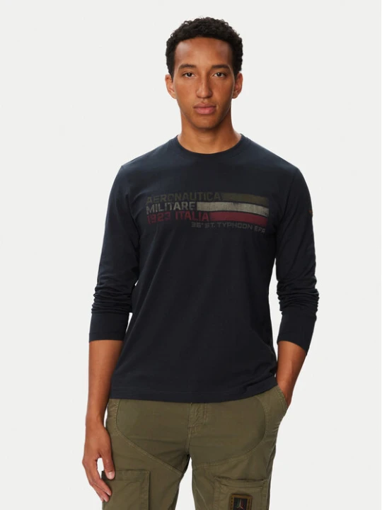 Foto del prodotto Aeronautica Militare Longsleeve 262TS2571UJ00641 Blu scuro Regular Fit