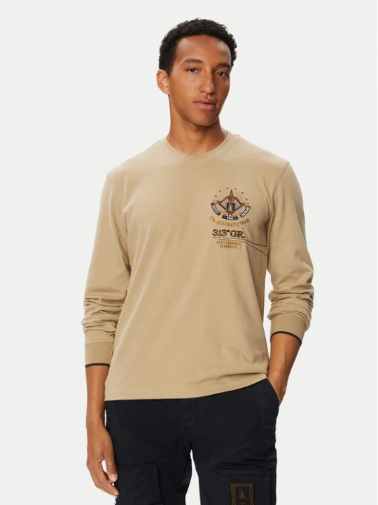 Foto del prodotto Aeronautica Militare Longsleeve 262TS2573UJ00703 Beige Regular Fit