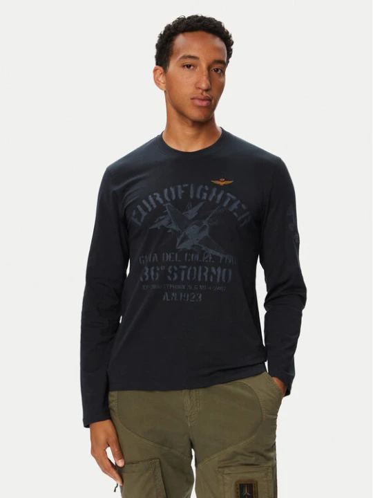 Foto del prodotto Aeronautica Militare Longsleeve 262TS2584UJ00750 Blu scuro Regular Fit