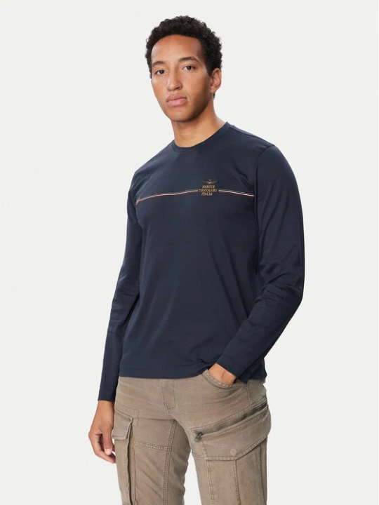 Foto del prodotto Aeronautica Militare Longsleeve 262TS2588UJ00663 Blu scuro Regular Fit
