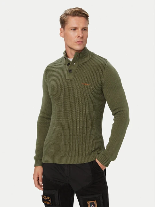 Foto del prodotto Aeronautica Militare Maglione 262MA1572UL00409 Cachi Regular Fit