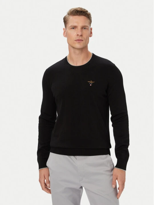 Foto del prodotto Aeronautica Militare Maglione 262MA1631UL00506 Nero Regular Fit