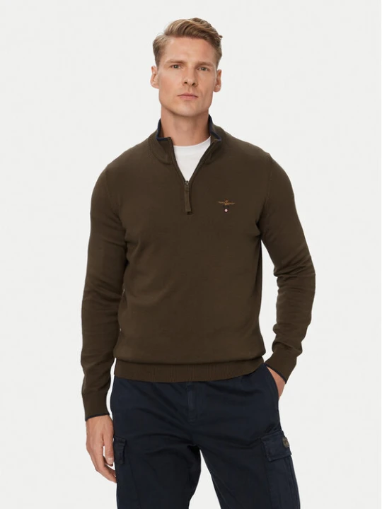 Foto del prodotto Aeronautica Militare Maglione 262MA1670UL00506 Marrone Regular Fit