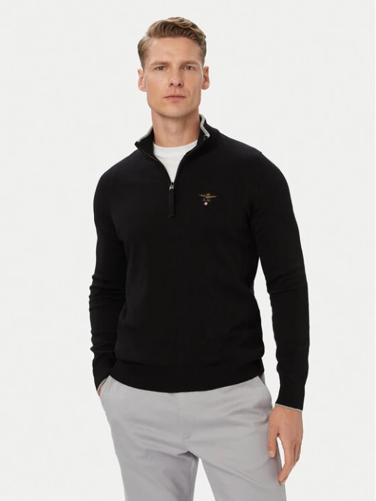 Foto del prodotto Aeronautica Militare Maglione 262MA1670UL00506 Nero Regular Fit