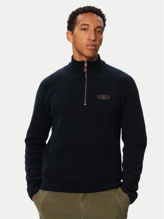 Foto del prodotto Aeronautica Militare Maglione 262MA1672UL00954 Blu scuro Regular Fit