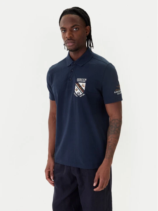Foto del prodotto Aeronautica Militare Polo 261PO1915UP00191 Blu scuro Regular Fit