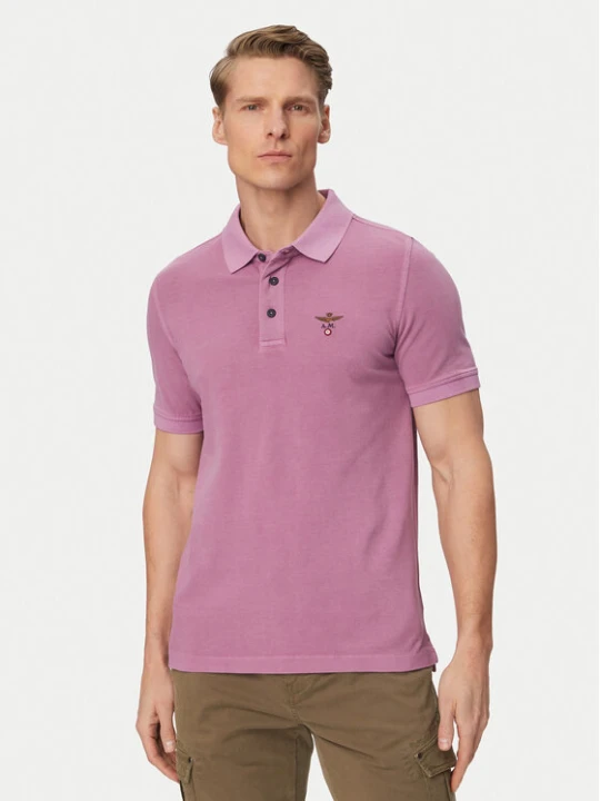 Foto del prodotto Aeronautica Militare Polo 261PO1925UP00406 Viola chiaro Regular Fit