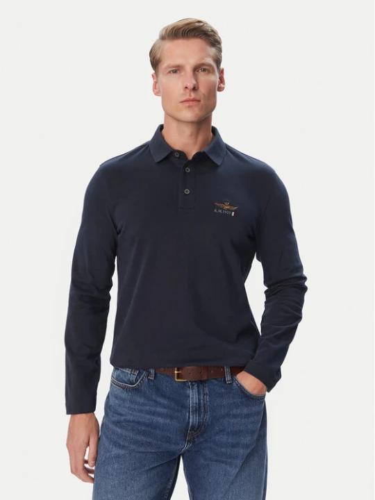 Foto del prodotto Aeronautica Militare Polo 262PO1947UJ00703 Blu scuro Regular Fit