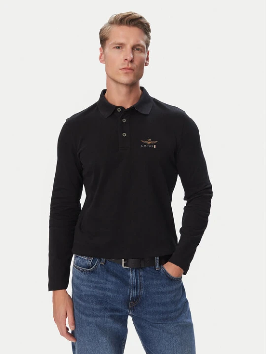 Foto del prodotto Aeronautica Militare Polo 262PO1947UJ00703 Nero Regular Fit