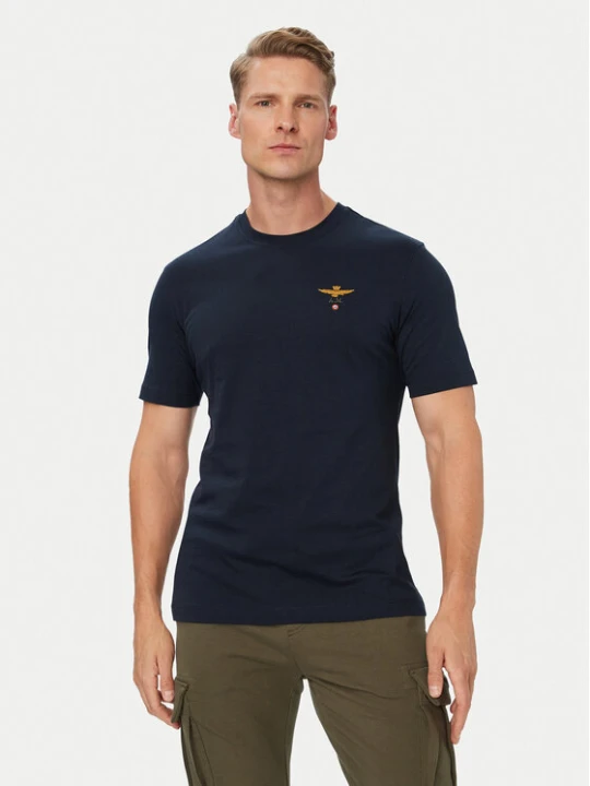 Foto del prodotto Aeronautica Militare T-shirt 262TS1580UJ00372 Blu scuro Regular Fit