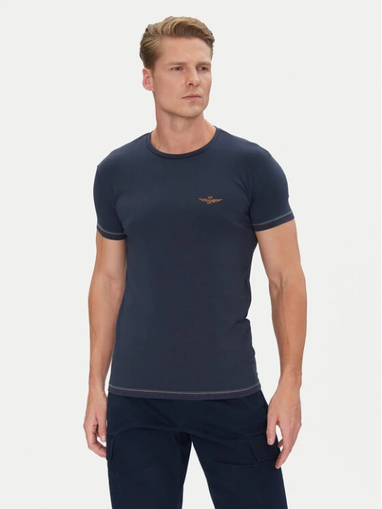 Foto del prodotto Aeronautica Militare T-shirt AM1UTI003 Blu scuro Regular Fit