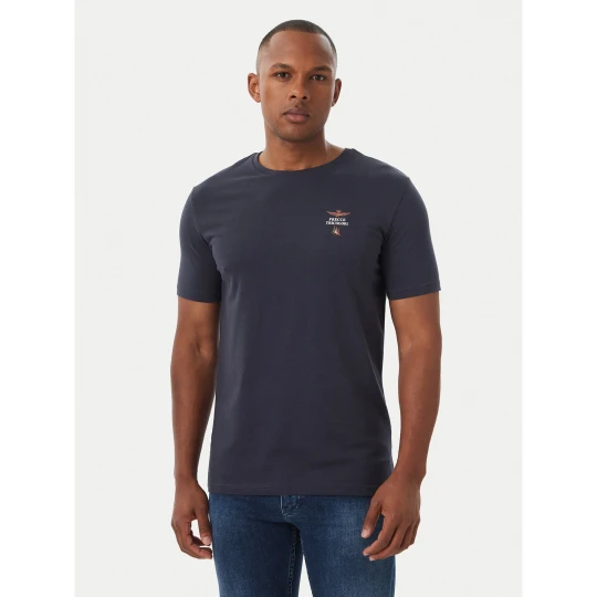 Foto del prodotto Aeronautica Militare T-shirt Girocollo AM1UTI005 Blu scuro Regular Fit