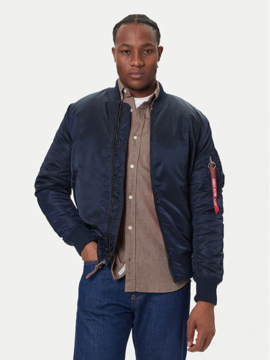 Foto del prodotto Alpha Industries Bomber Ma-1 Vf 59 Long 168100 Blu scuro Slim Fit