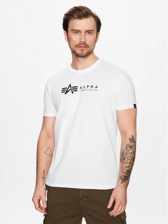 Foto del prodotto Alpha Industries Set di t-shirt Alpha Label 118534 Bianco Regular Fit
