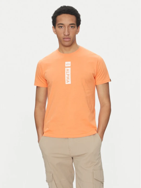 Foto del prodotto Alpha Industries T-shirt 146509 Arancione Regular Fit