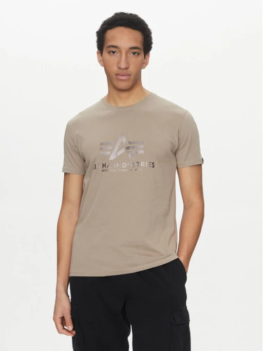 Foto del prodotto Alpha Industries T-shirt Basic 100501 Beige Regular Fit