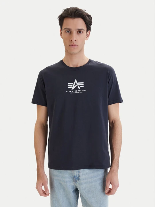 Foto del prodotto Alpha Industries T-shirt Basic 118533 Blu scuro Regular Fit