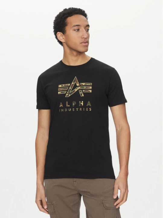 Foto del prodotto Alpha Industries T-shirt Camo Puff 146506 Nero Regular Fit