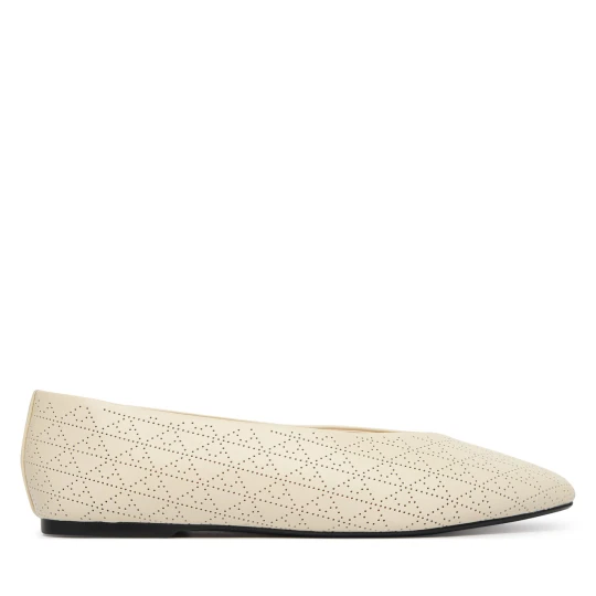 Foto del prodotto Ballerine Calvin Klein Square Ballerina Aop Lth HW0HW02936 Beige