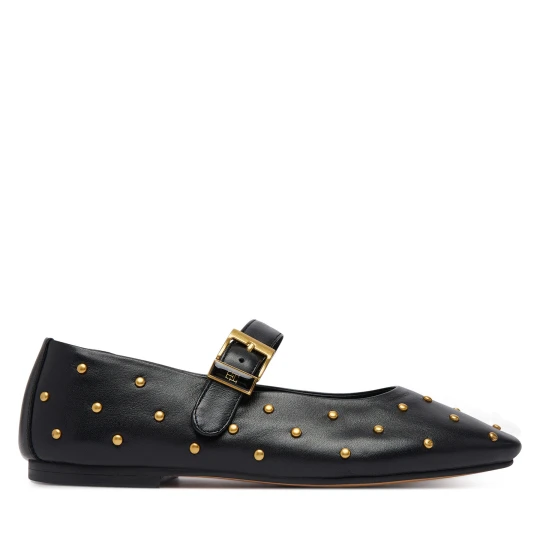 Foto del prodotto Ballerine Tommy Hilfiger Th Buckle Leather Stud Ballerina FW0FW09541 Nero