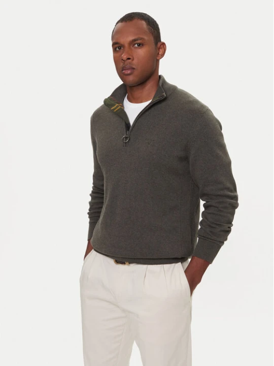 Foto del prodotto Barbour Maglione Half Zip MKN1074OL91 Verde Regular Fit