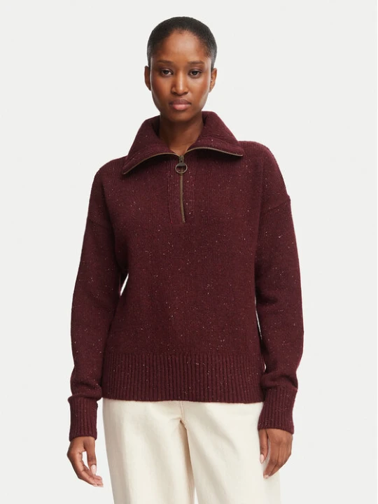 Foto del prodotto Barbour Maglione Lavensdale LKN1579RE97 Bordeaux Relaxed Fit