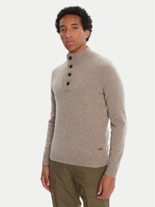 Foto del prodotto Barbour Maglione Patch Half Zip MKN0585ST51 Beige Regular Fit