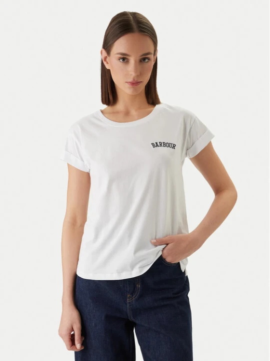 Foto del prodotto Barbour T-shirt Bede LTS0718WH11 Bianco Regular Fit
