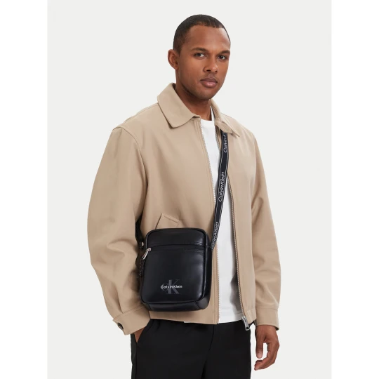 Foto del prodotto Borsellino Calvin Klein Bold Logo Webbing LV04D3418G Nero