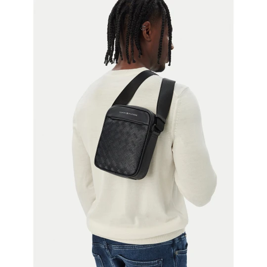 Foto del prodotto Borsellino Tommy Hilfiger Th Modern Monogram Mini Reporter AM0AM14844 Nero