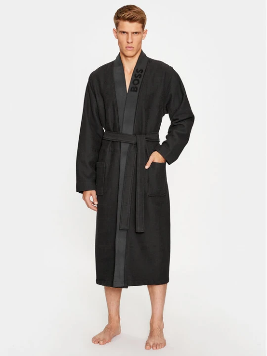Foto del prodotto Boss Accappatoio Waffle Kimono 50469787 Nero
