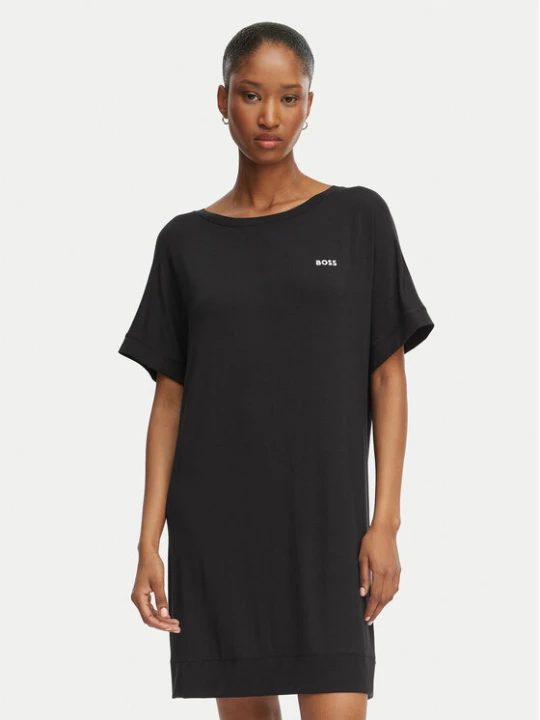 Foto del prodotto BOSS Camicia da notte Element 50561000 Nero Regular Fit