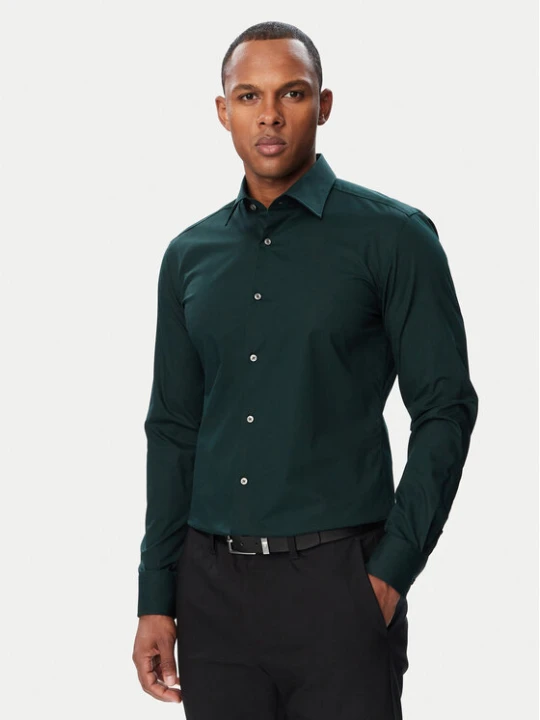 Foto del prodotto BOSS Camicia H-Hank 50469345 Verde Slim Fit