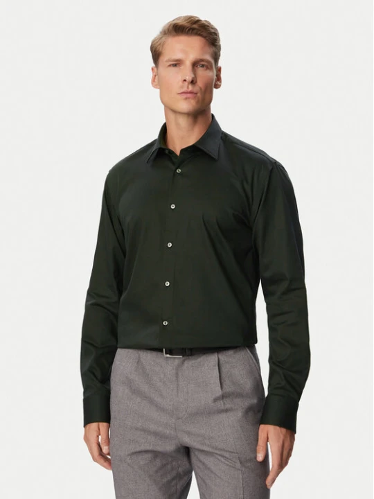 Foto del prodotto BOSS Camicia H-Joe 50560583 Verde Regular Fit