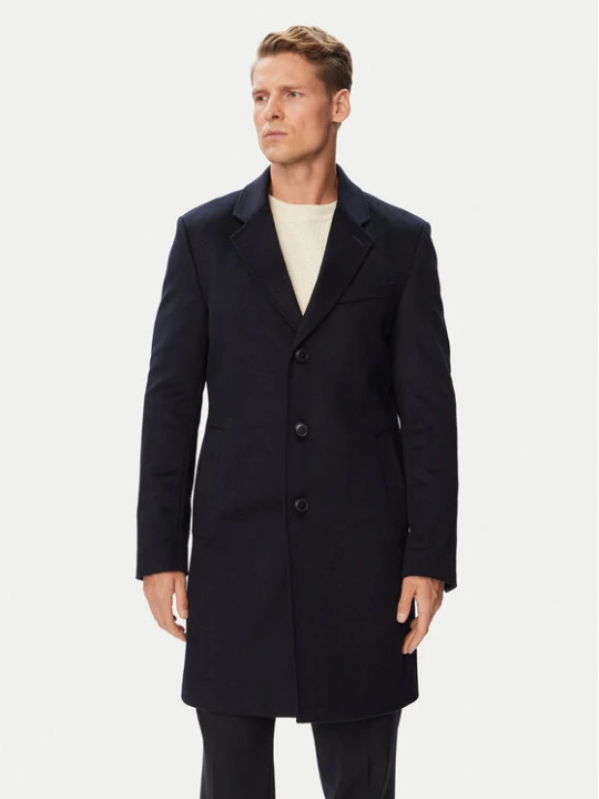 Foto del prodotto BOSS Cappotto di lana H-Hyde-264 50571557 Blu scuro Slim Fit