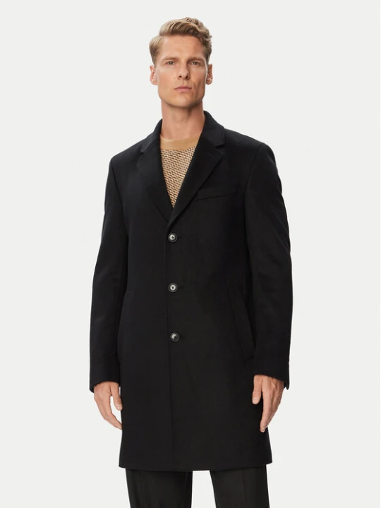 Foto del prodotto BOSS Cappotto di lana H-Hyde-264 50571557 Nero Slim Fit