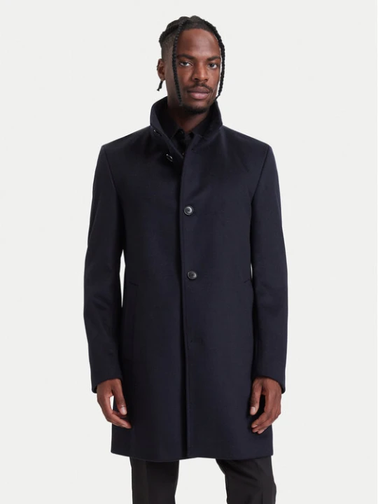 Foto del prodotto BOSS Cappotto di lana H-Hyde-SU-264 50571853 Blu scuro Slim Fit