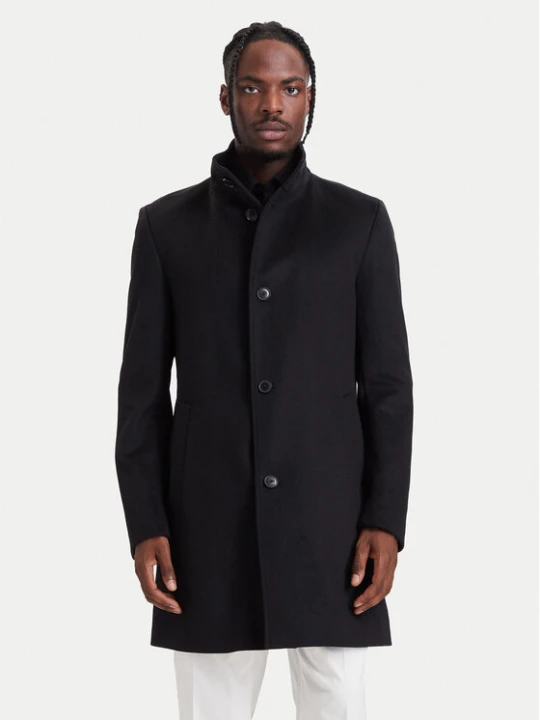 Foto del prodotto BOSS Cappotto di lana H-Hyde-SU-264 50571853 Nero Slim Fit