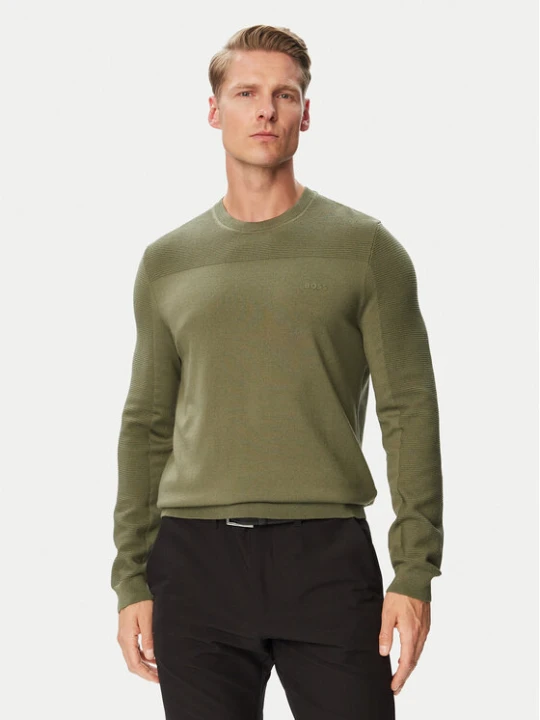 Foto del prodotto BOSS Maglione Momentum-X CN 50547507 Cachi Regular Fit