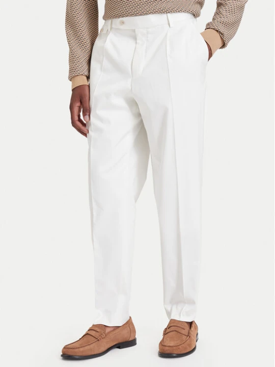 Foto del prodotto BOSS Pantaloni chino H-Perin 50567533 Crema Regular Fit