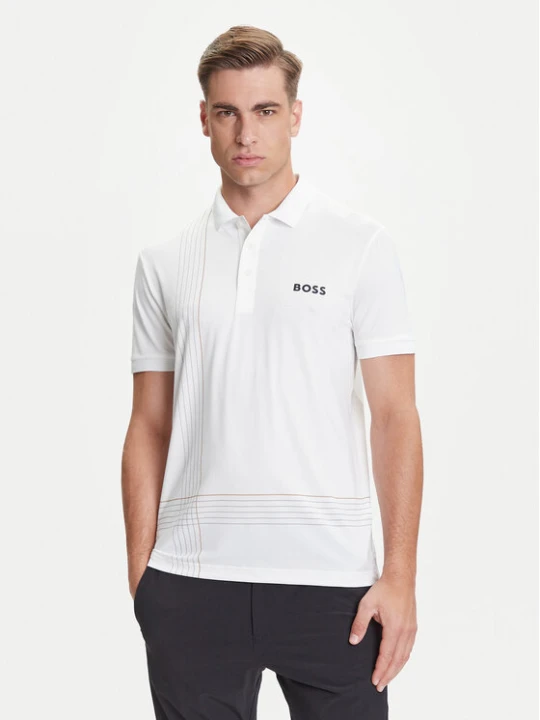 Foto del prodotto BOSS Polo Check 50545692 Bianco Slim Fit