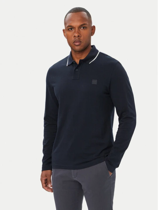 Foto del prodotto BOSS Polo PasserfordLong 50566186 Blu scuro Regular Fit