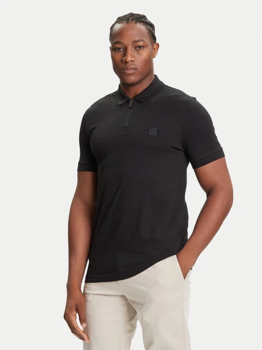 Foto del prodotto BOSS Polo Passerzip 50537507 Nero Slim Fit