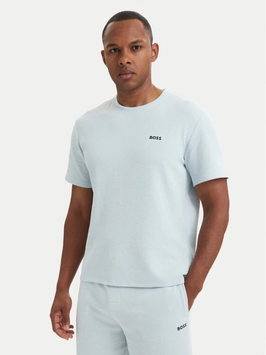 Foto del prodotto BOSS T-shirt Waffle 50535891 Azzurro chiaro Regular Fit