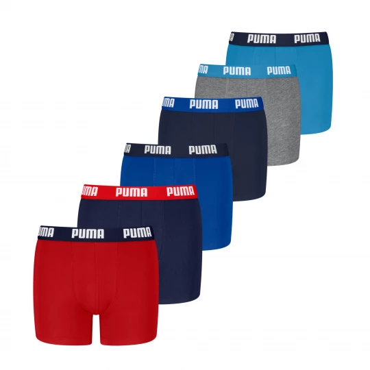 Foto del prodotto Boxer per ragazzi PUMA (confezione da 6), Abbigliamento, Rosso czerwony