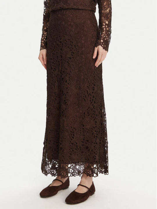 Foto del prodotto Bruuns Bazaar Gonna midi Sago Joanelle BBW4518 Marrone Regular Fit