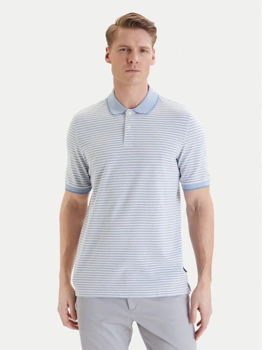 Foto del prodotto Bugatti Polo 8150-75092C Azzurro chiaro Regular Fit