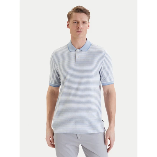 Foto del prodotto Bugatti Polo 8150-75092C Azzurro chiaro Regular Fit